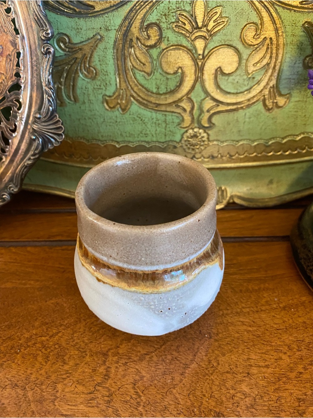 1970s Vintage Laurentian Pottery "Tundra" Creamer and Sugar Bowl - Picture 7 of 14